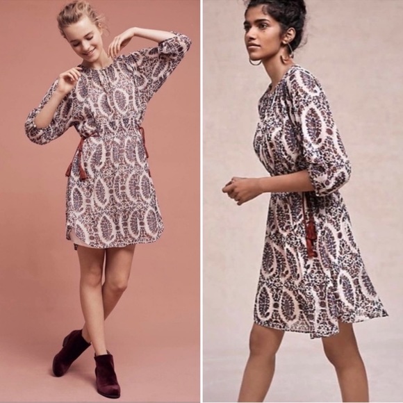 Anthropologie Floreat Zhara Peasant Sheer Dress - Picture 2 of 7